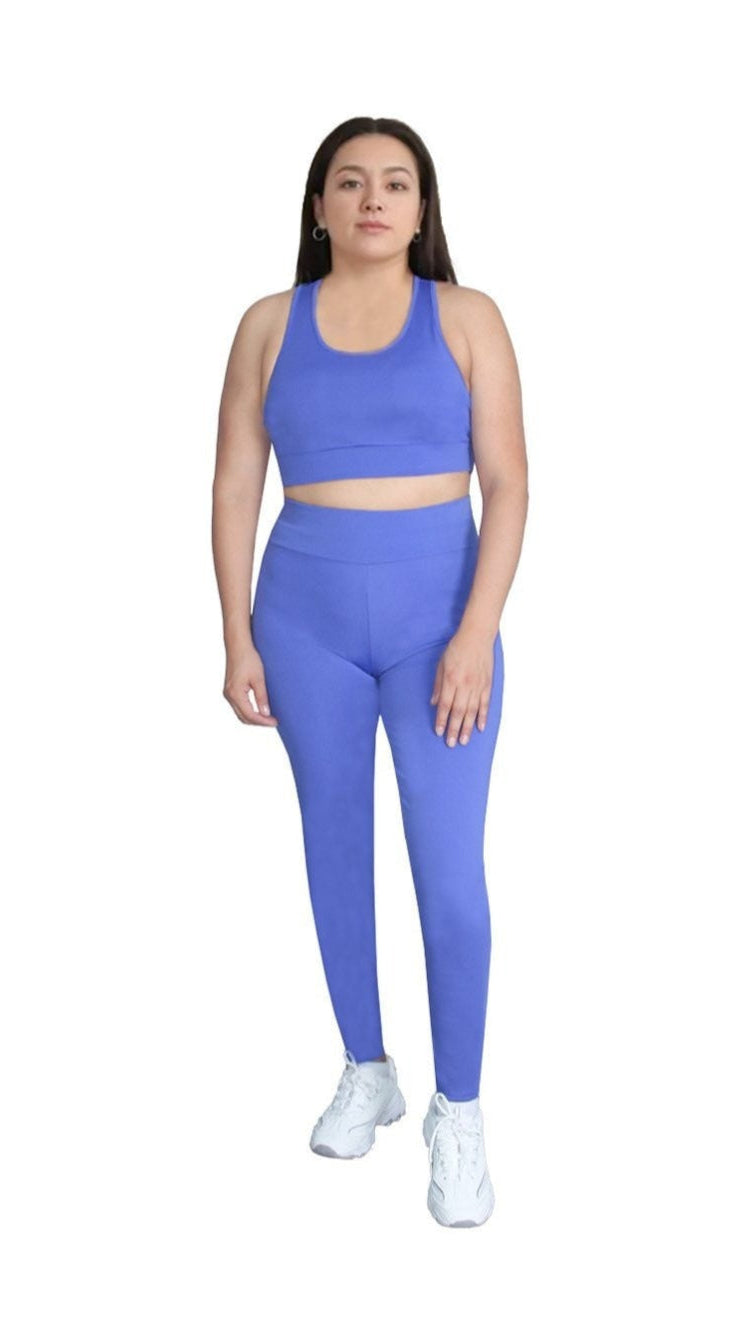 Conjunto deportivo 3 en 1 para mujer: top, leggings y shorts