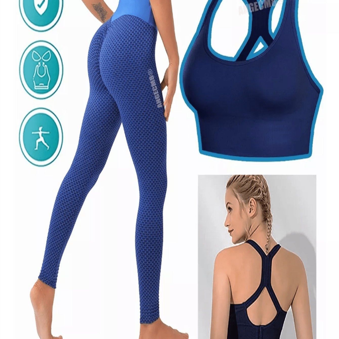 Sport Leggings + Sports Top Bra