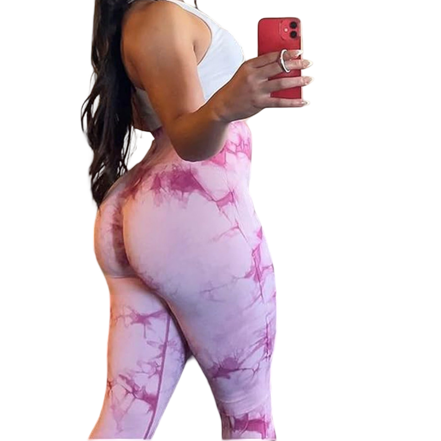 Tie-Dye Leggings, High Waist, Seamless, Moisture Wicking