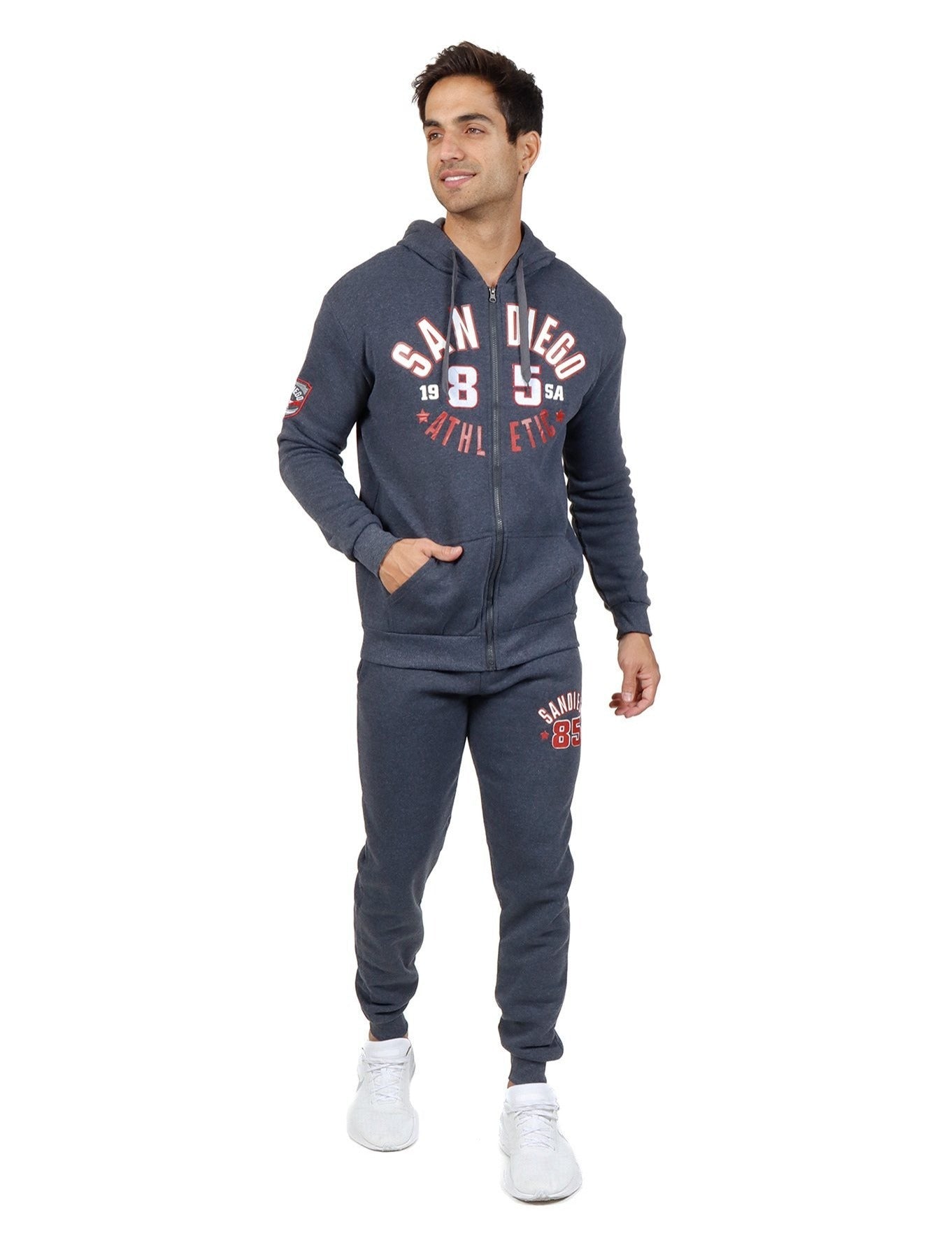 Conjunto depotivo de sudadera y pantalón para hombre