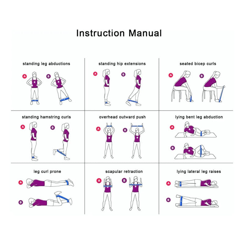 Juego de bloques de yoga de 5 piezas con bandas de resistencia para pelota de pilates