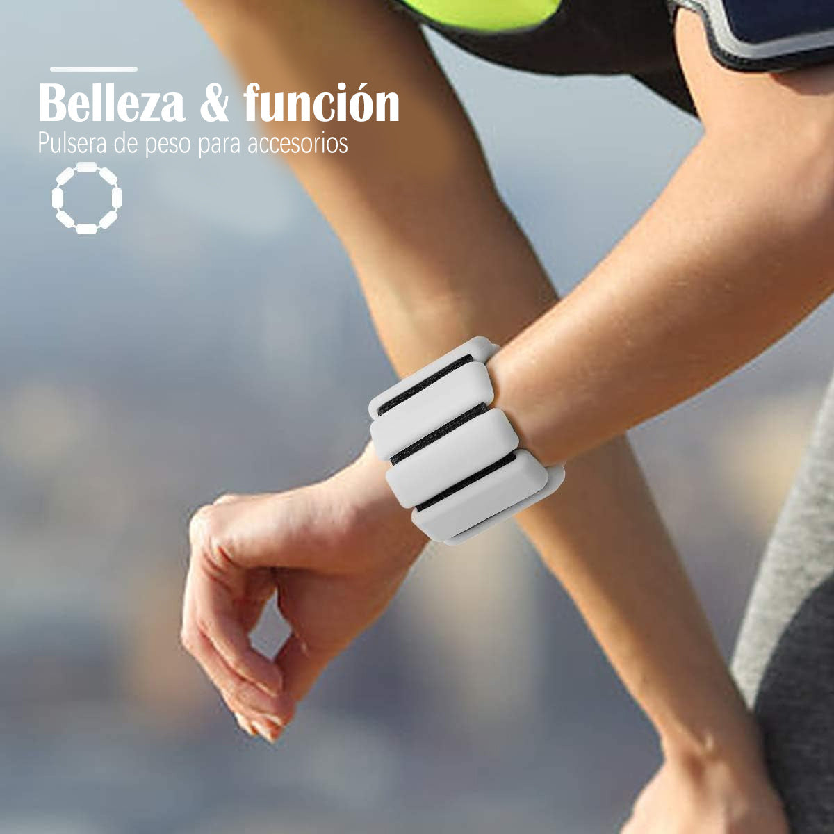 Anillos de yoga con peso para manos y pies, peso ajustable 2 unidades de 450 gr c/u