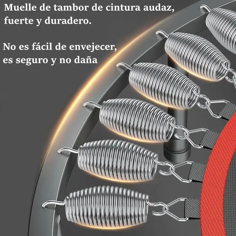 Trampolín deportivo con asa ajustable para fitness aeróbico y volteretas