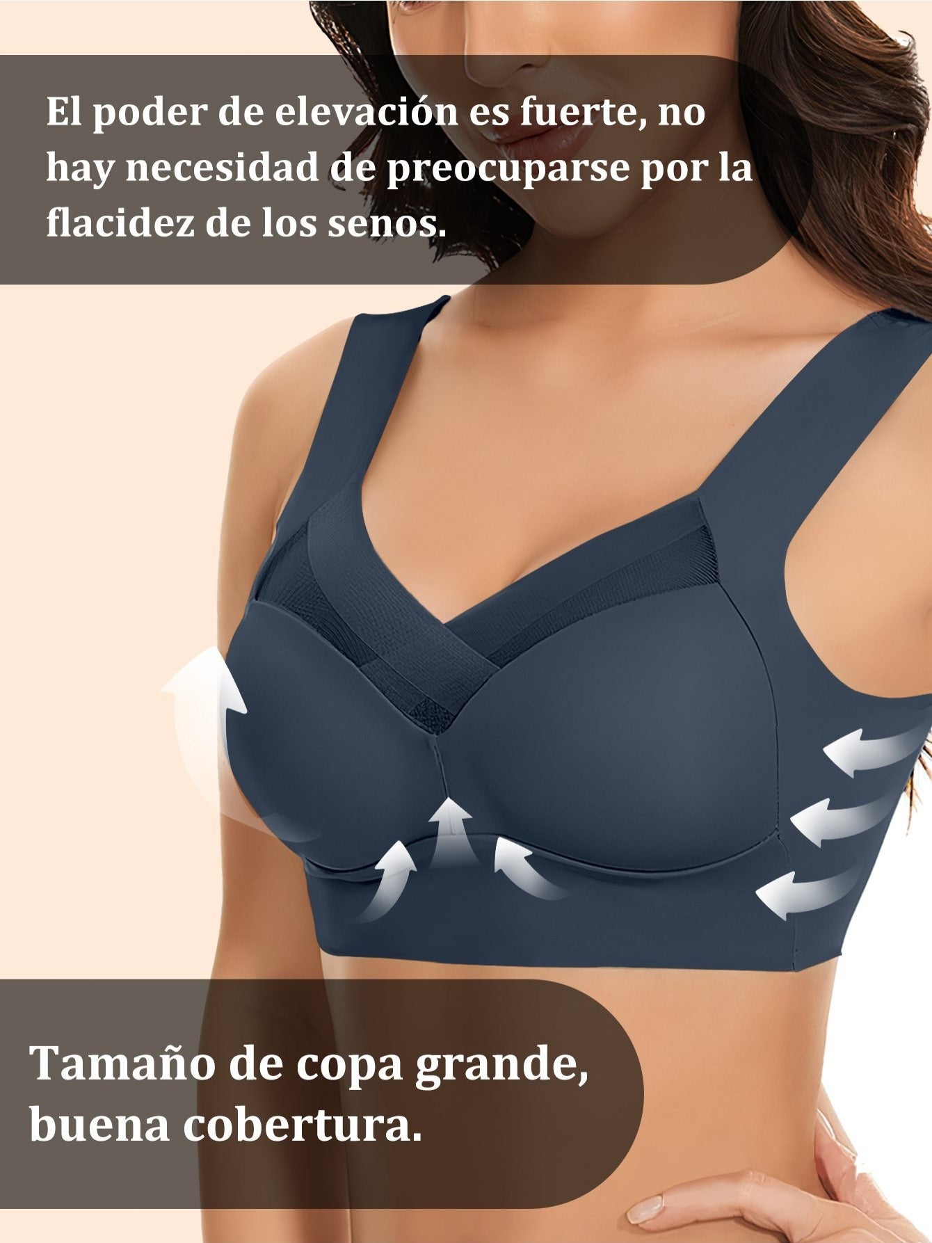 Sujetador deportivo sin costuras para mujer