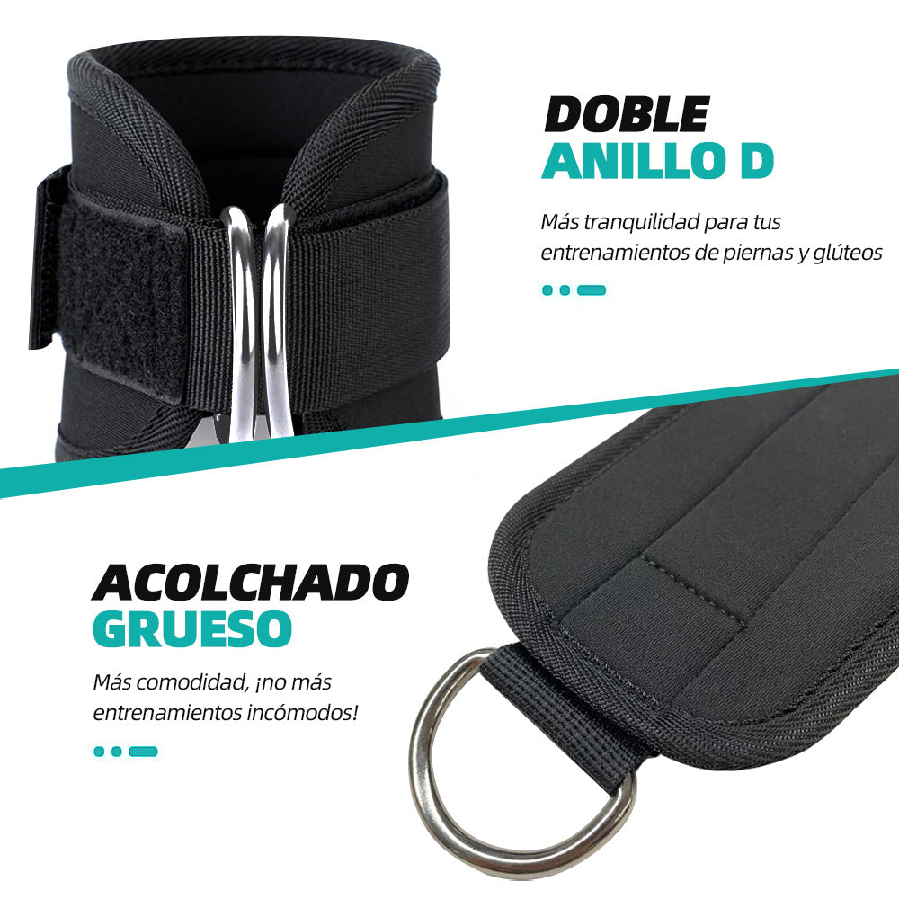 Bandas de resistencia, equipo de entrenamiento de piernas y glúteos con muñequeras