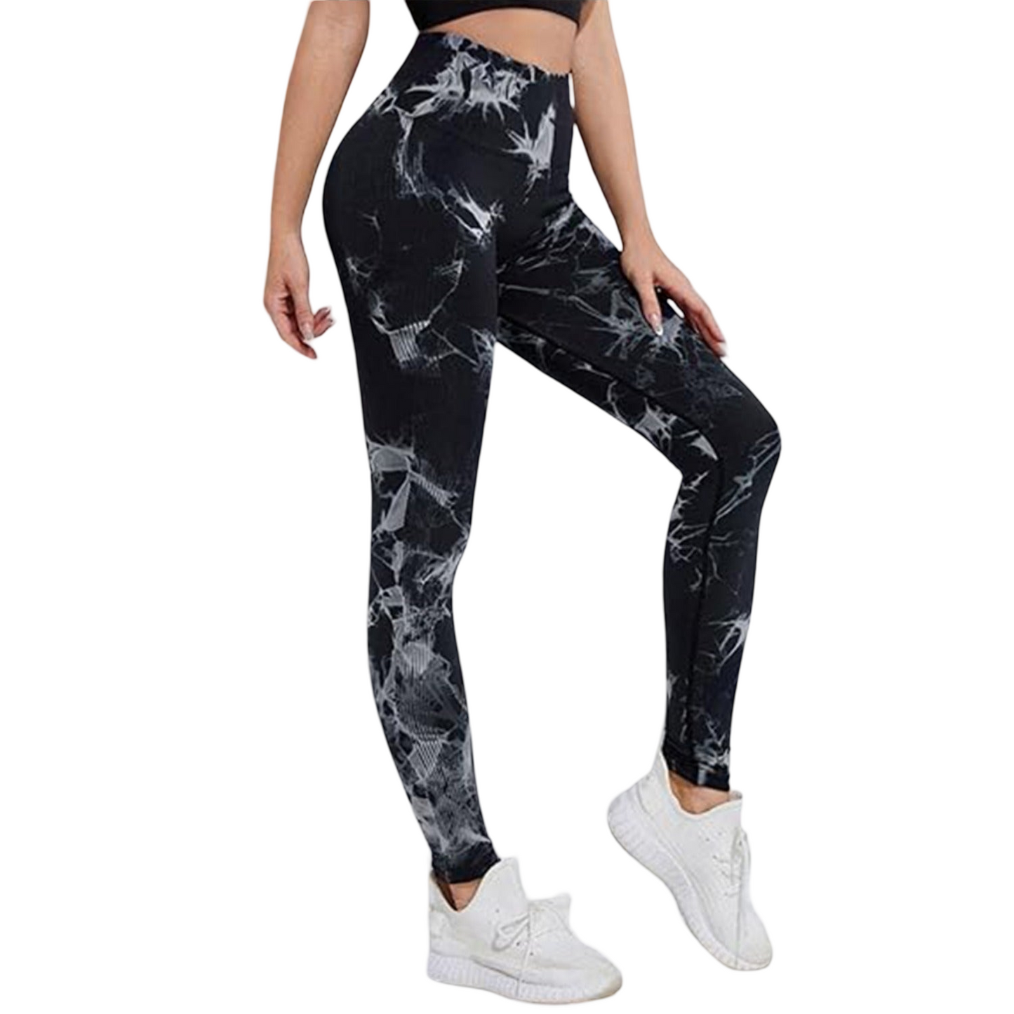 Tie-Dye Leggings, High Waist, Seamless, Moisture Wicking