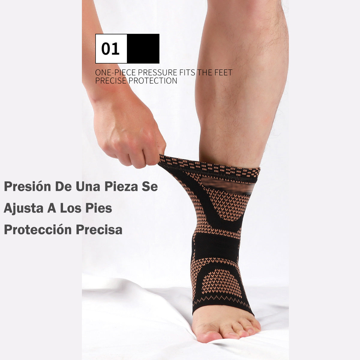 2 tobilleras deportivas elástica de compresión
