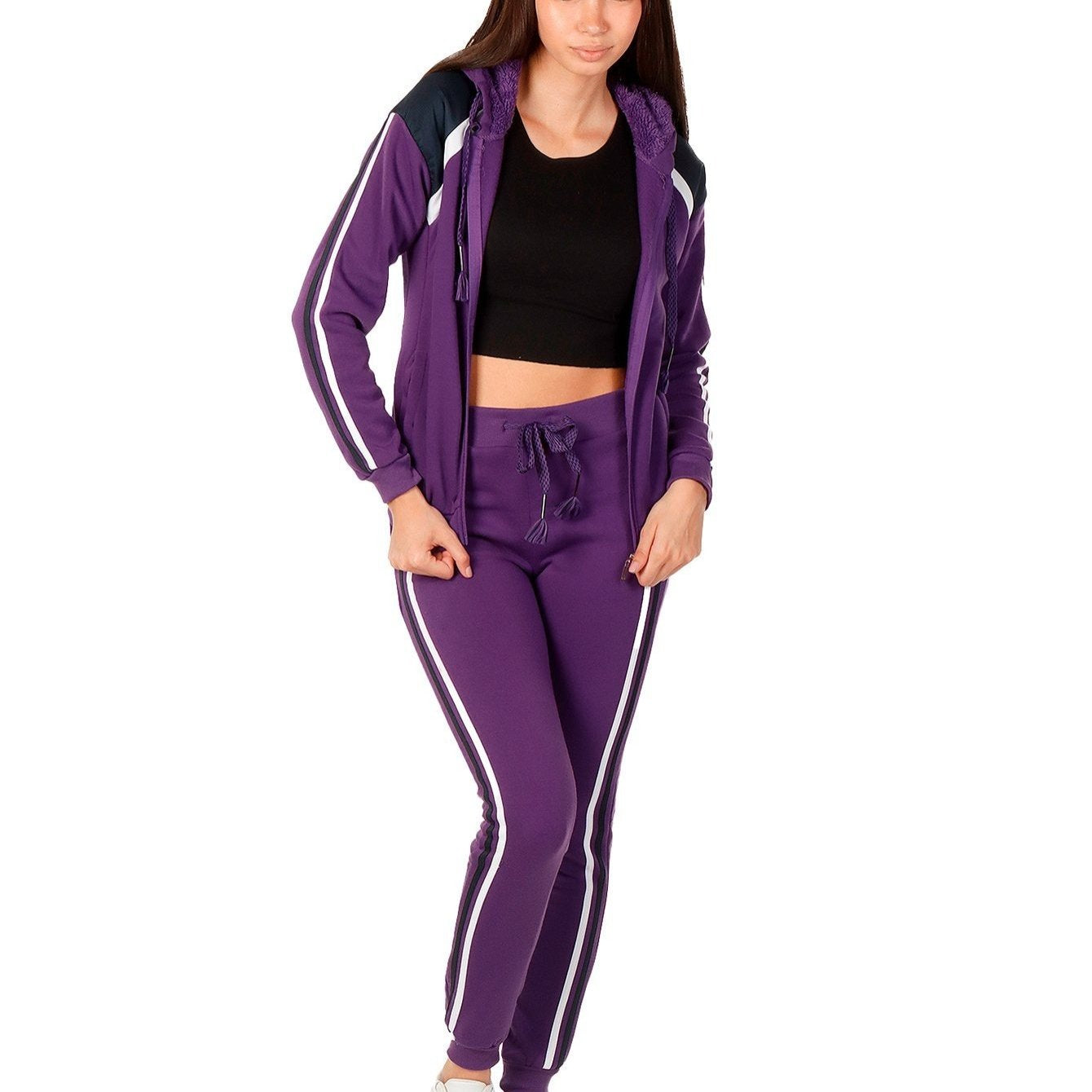 Conjunto deportivo de moda con pantalones deportivos para mujer