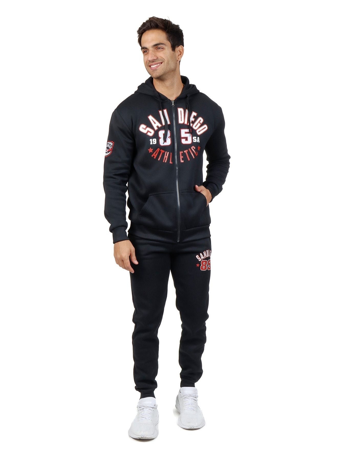 Conjunto depotivo de sudadera y pantalón para hombre