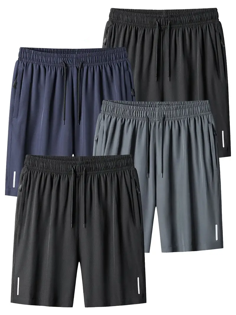 Set de 4 piezas de shorts deportivos para hombre