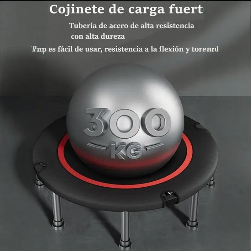 Trampolín deportivo con asa ajustable para fitness aeróbico y volteretas