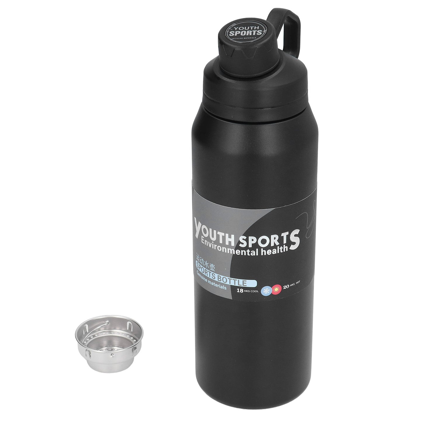 1,000ml Metal Insulated Portable Water Bottle.