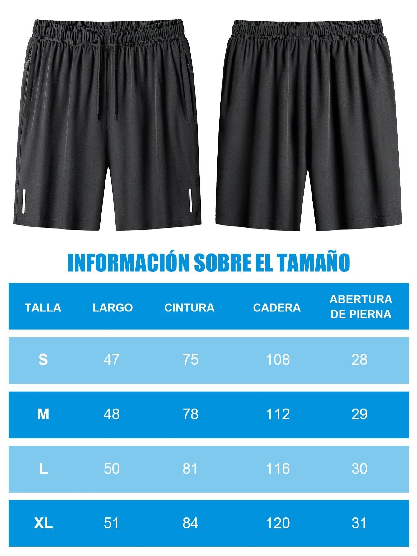 Set de 4 piezas de shorts deportivos para hombre