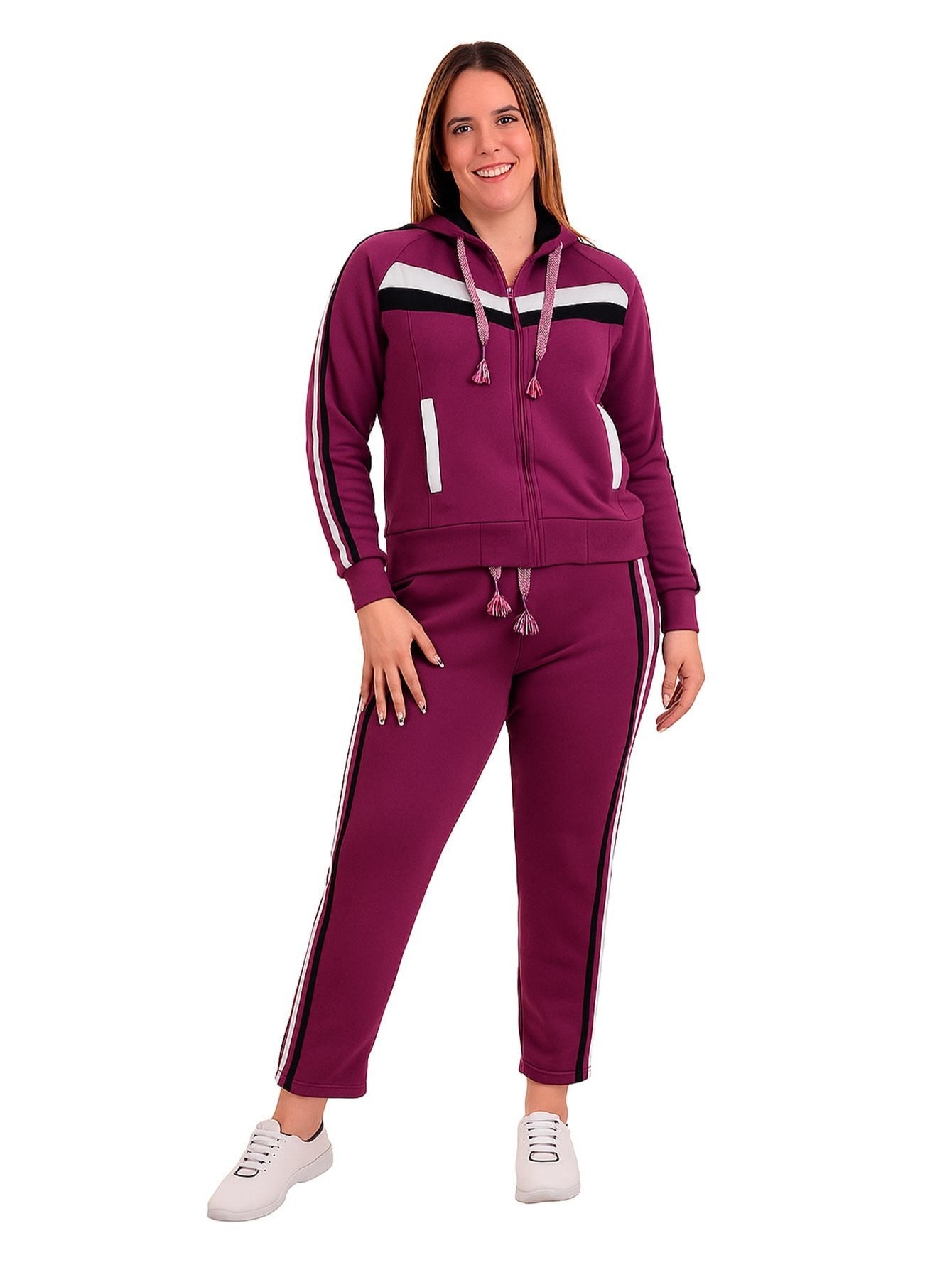 Pants deportivo de felpa para mujer