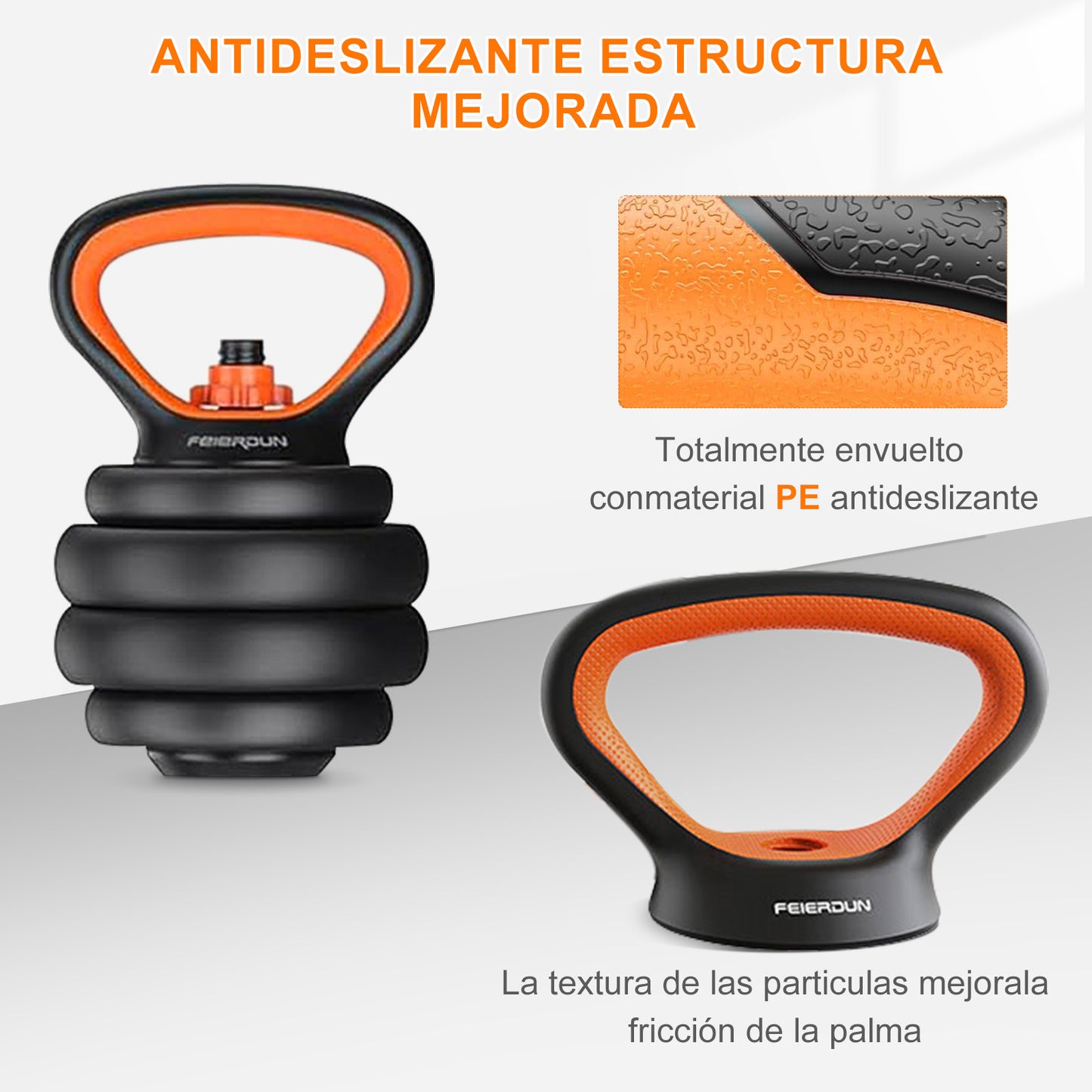 Juego de mancuernas y pesas ajustables, kit de ejercicios multiusos 6 en 1