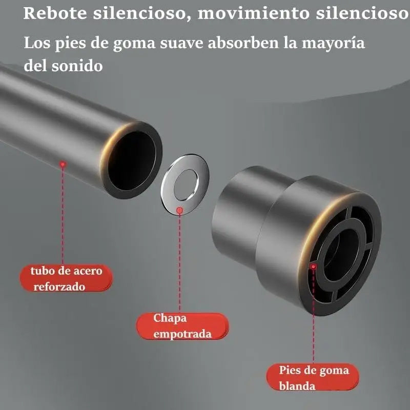 Trampolín deportivo con asa ajustable para fitness aeróbico y volteretas