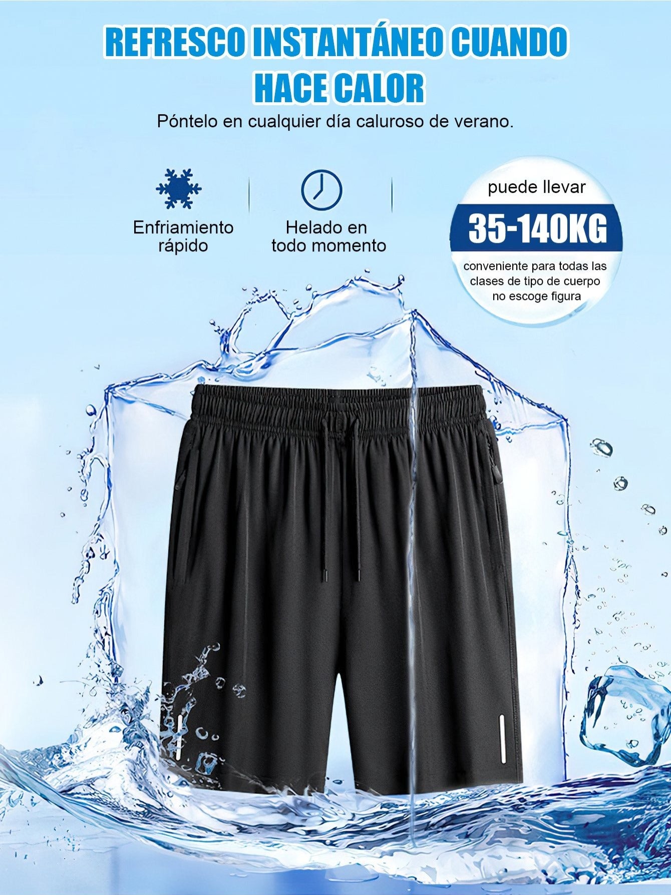 Set de 4 piezas de shorts deportivos para hombre