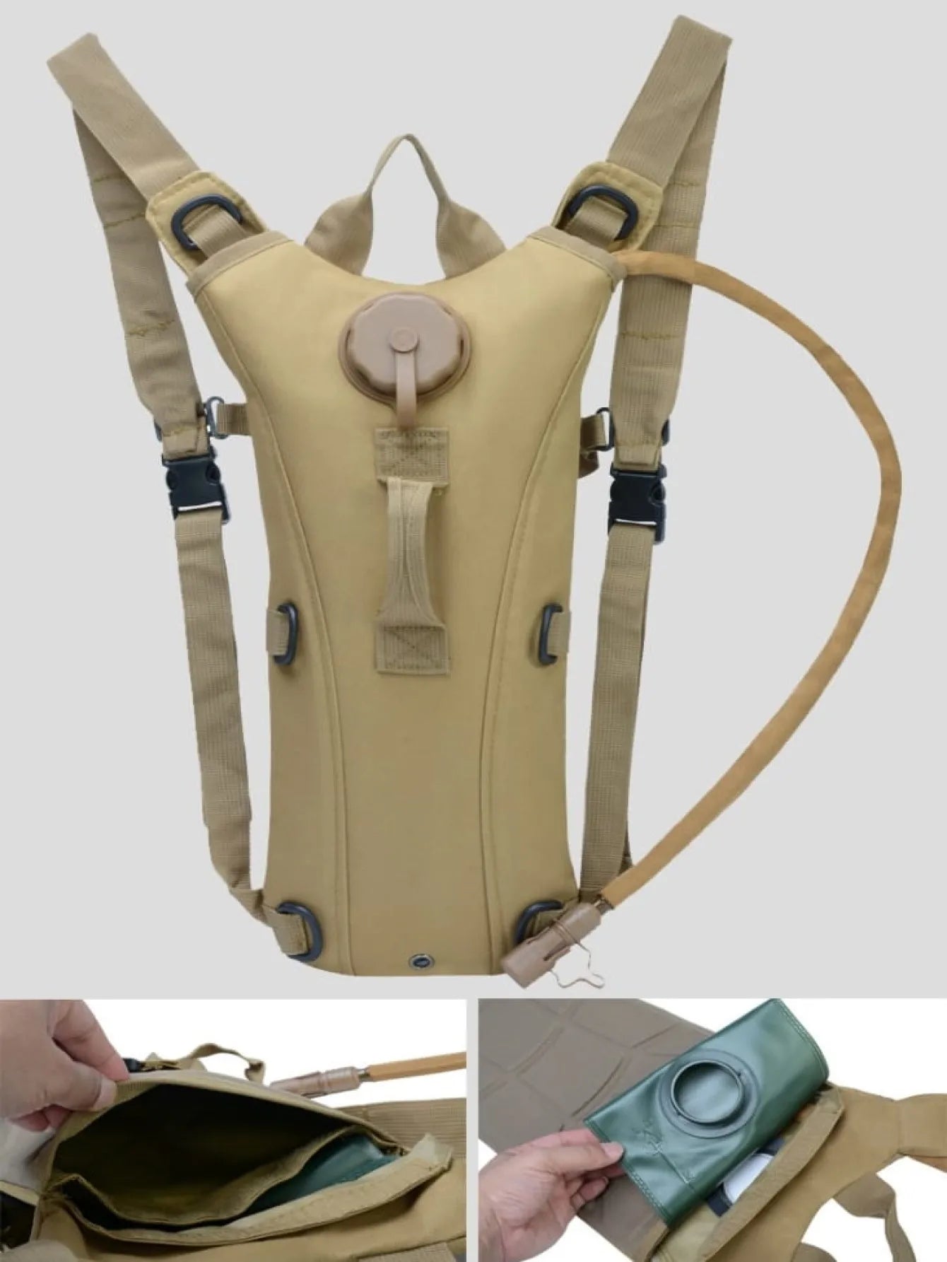 Mochila de hidratación de 3 L., bolsa de agua, bolsa de senderismo