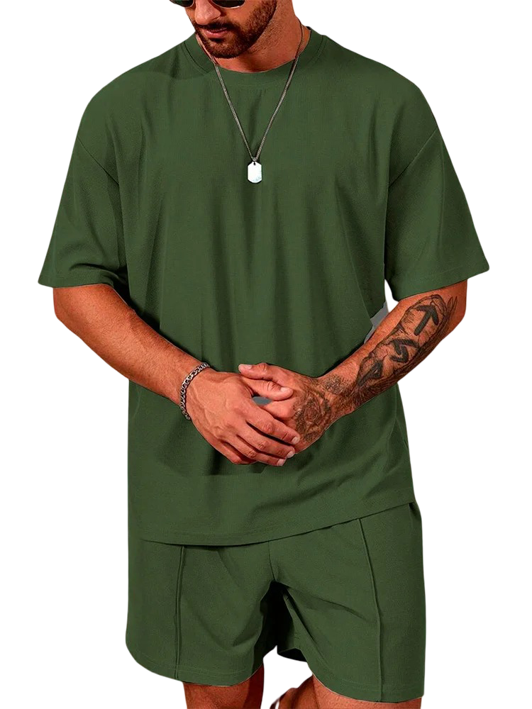 Conjunto deportivo informal de 2 piezas para hombre