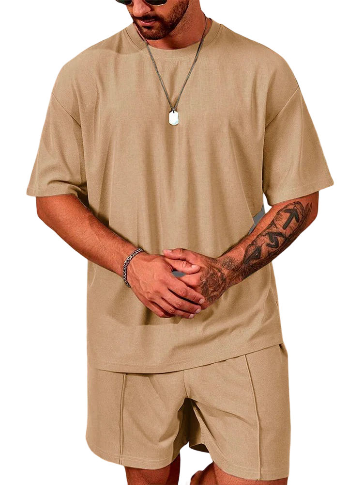 Conjunto deportivo informal de 2 piezas para hombre