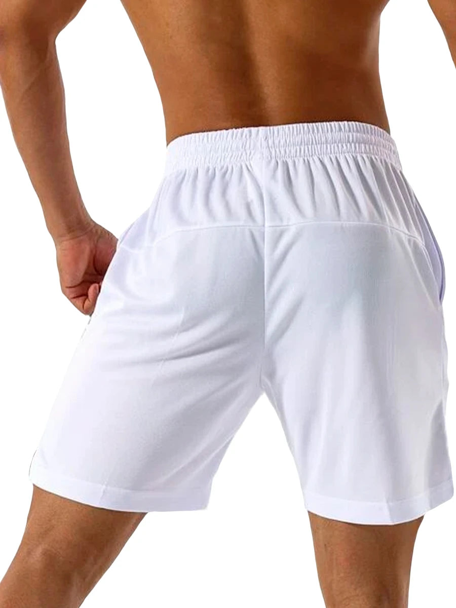 Bermudas para hombre informales con bolsillos laterales y cordón