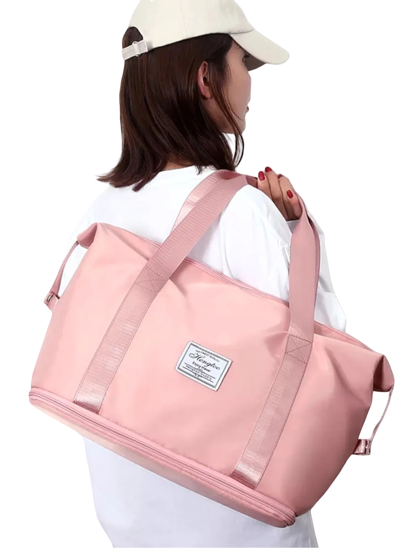 Large capacity sports bag expandable up to 10 cm more