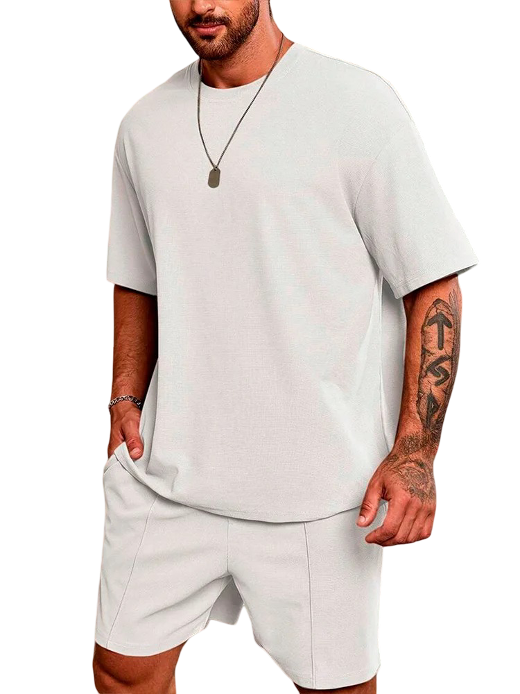 Conjunto deportivo informal de 2 piezas para hombre