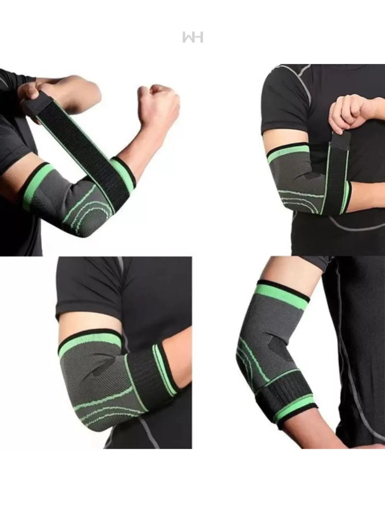 Adjustable elbow compression support