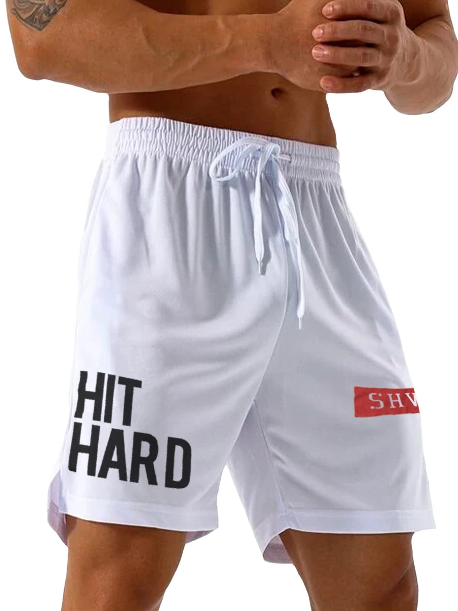 Bermudas para hombre informales con bolsillos laterales y cordón