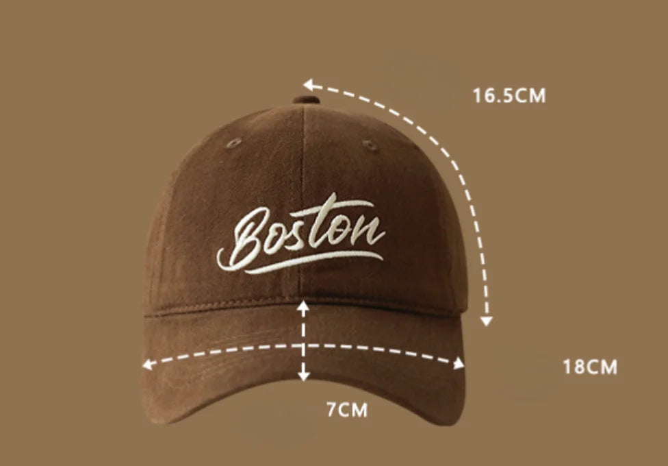 Gorra depotiva con bordado de letras, color liso, ligera, ajustable, unisex