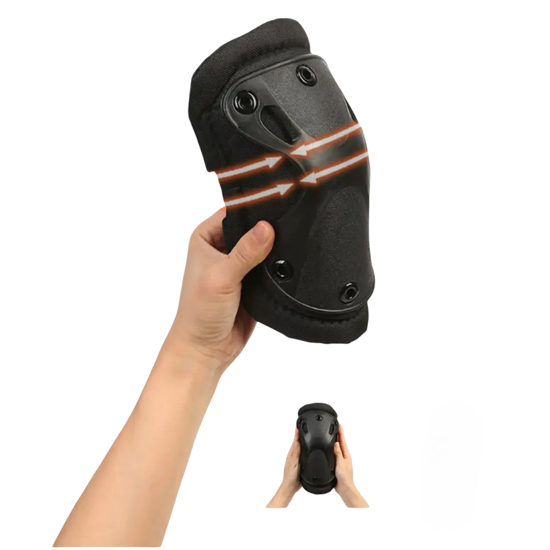 2 rodilleras y 2 coderas tácticas para ciclismo y motocicleta