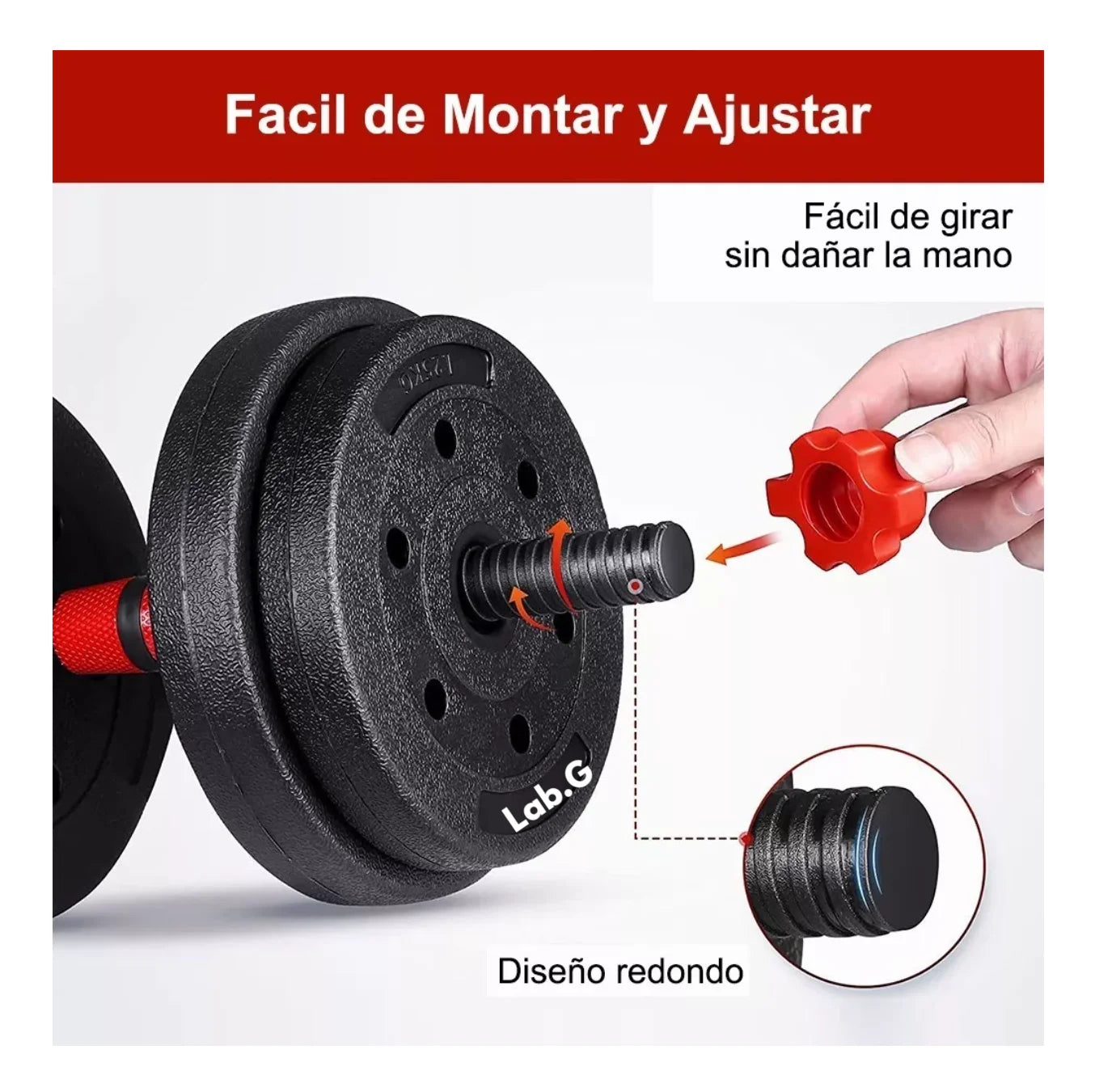 3 in 1 Adjustable Dumbbell and Straight Barbell Weights 15kg