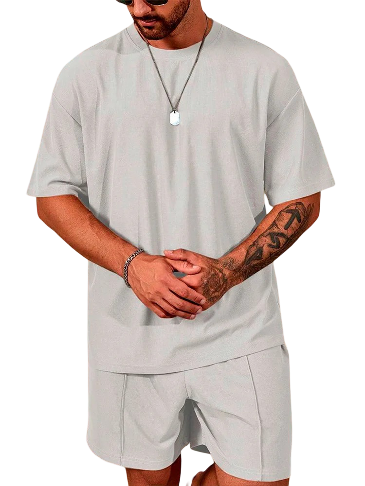 Conjunto deportivo informal de 2 piezas para hombre