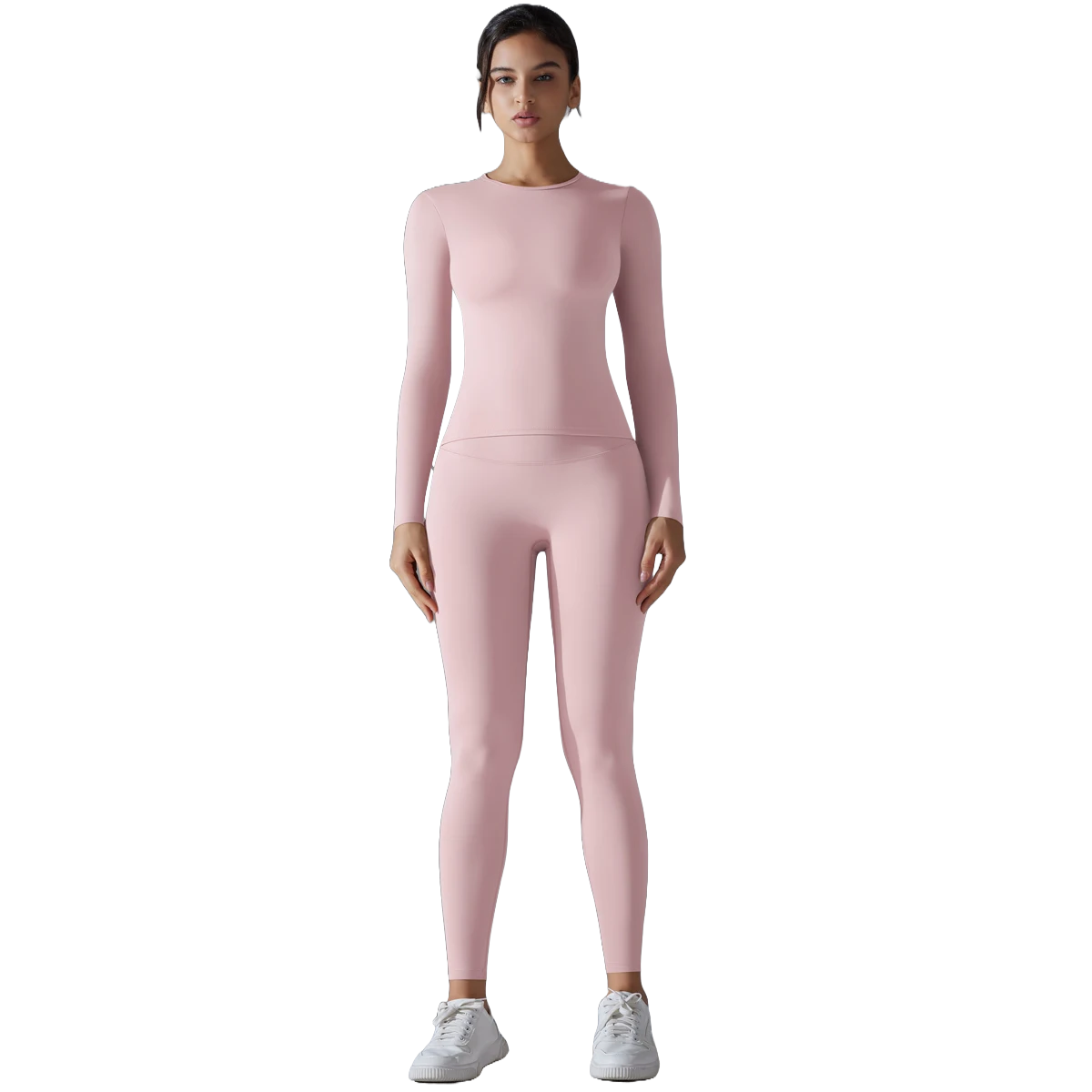 Conjunto deportivo de 2 piezas para mujer con control de abdomen leggings adelgazantes