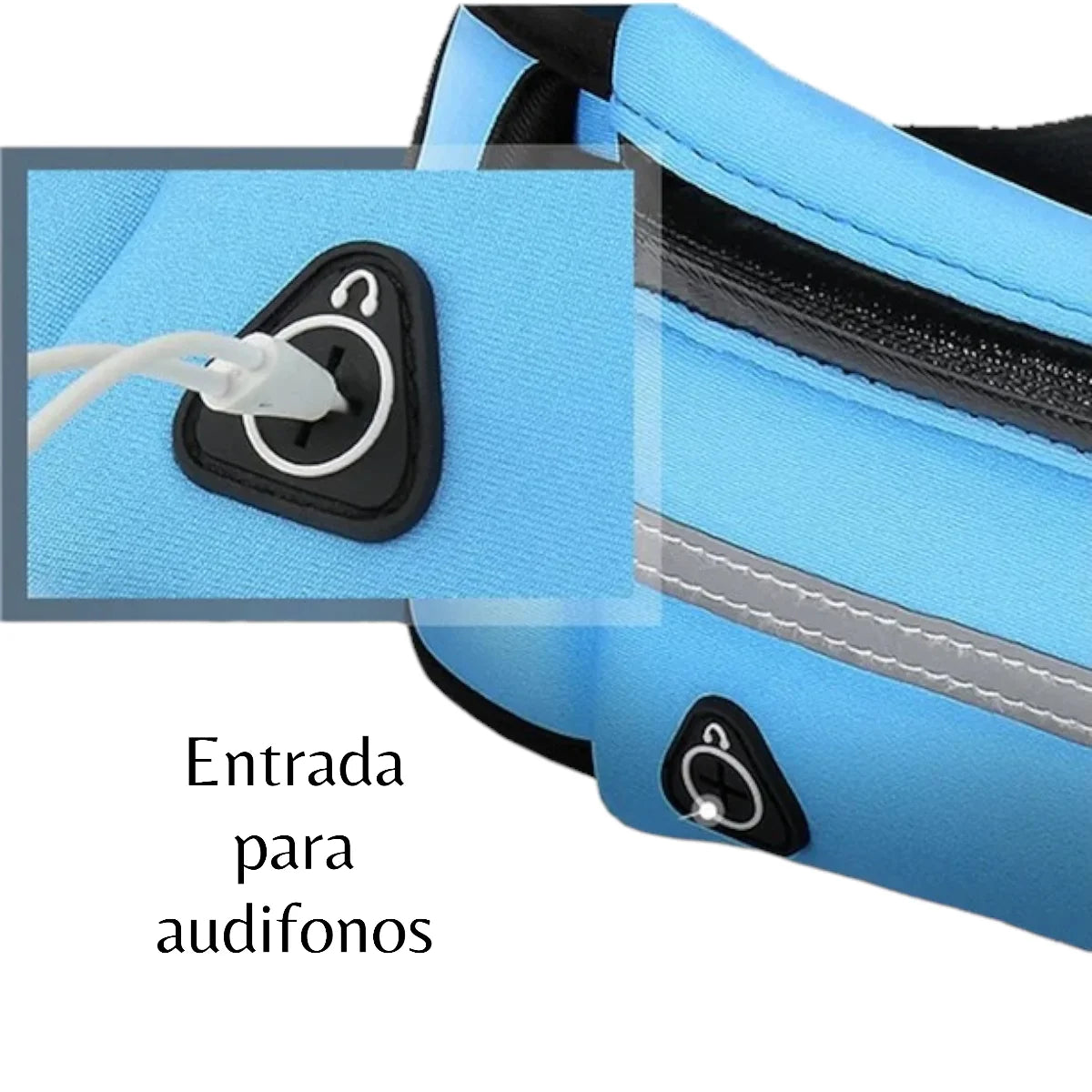 2 Riñonera deportiva con cinturón ajustable, colores aleatorios