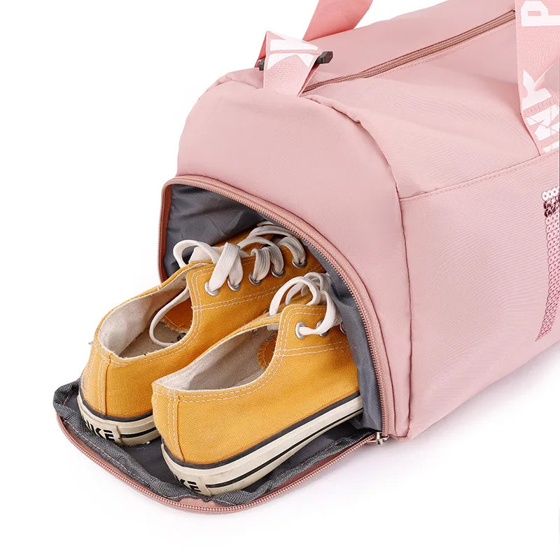 Gym Bag Pink, Large Capacity Training Bag