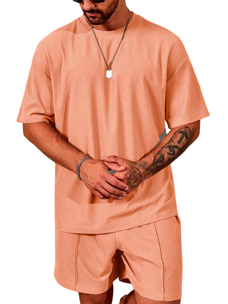 Conjunto deportivo informal de 2 piezas para hombre