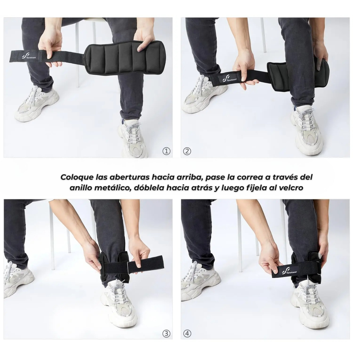1 par de pesas de tobillo ajustables, 4.5 kg, para entrenamiento de fitness en el gimnasio