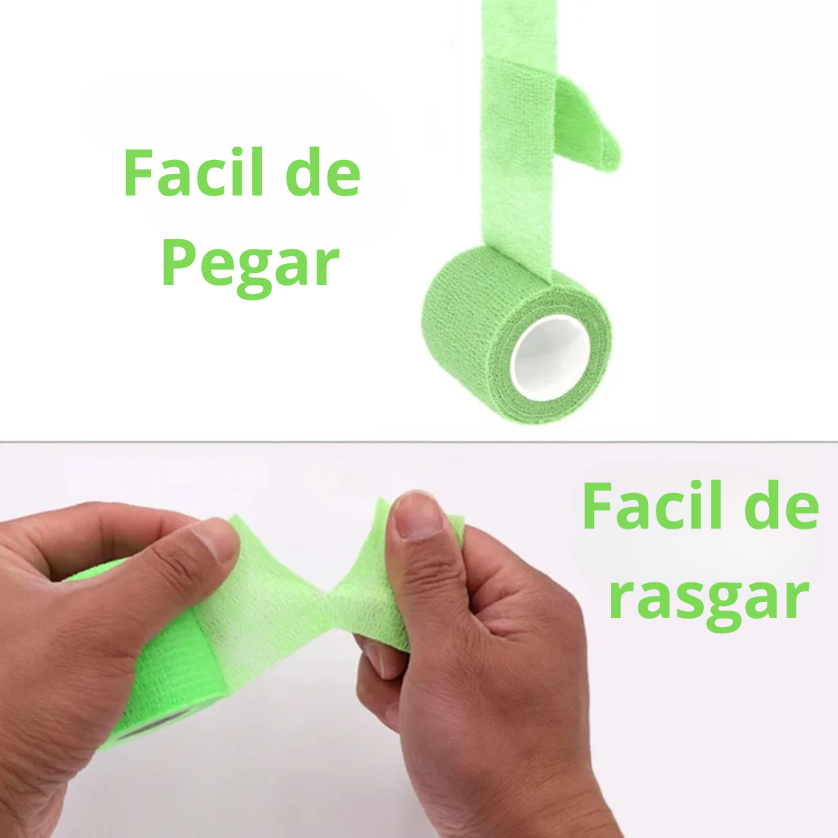 10 piezas de vendaje elástico autoadhesivo deportivo