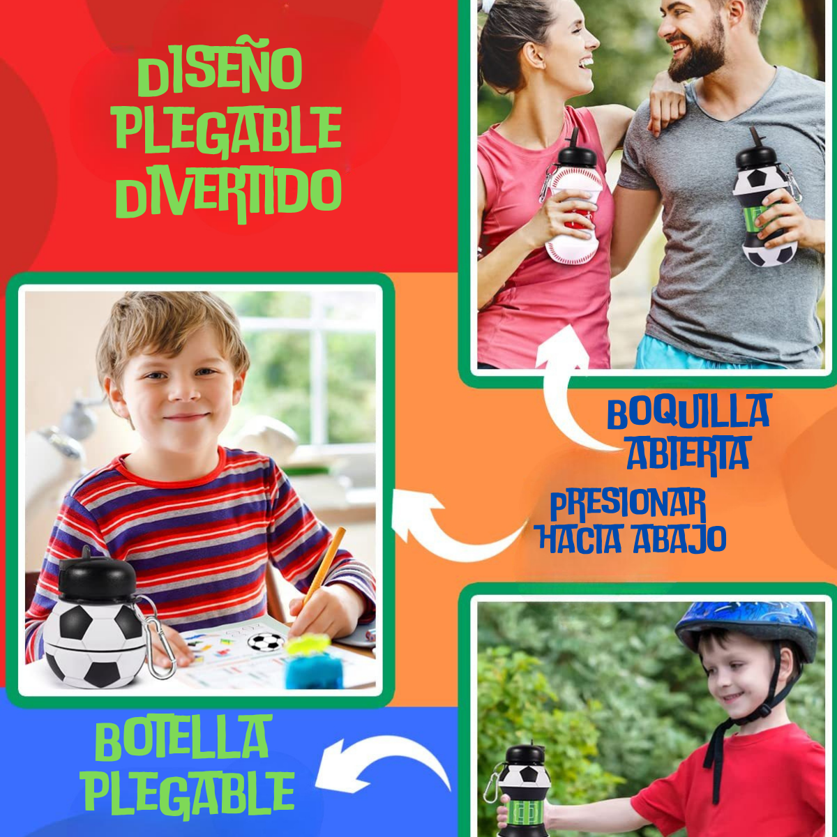 550ml collapsible water bottle.