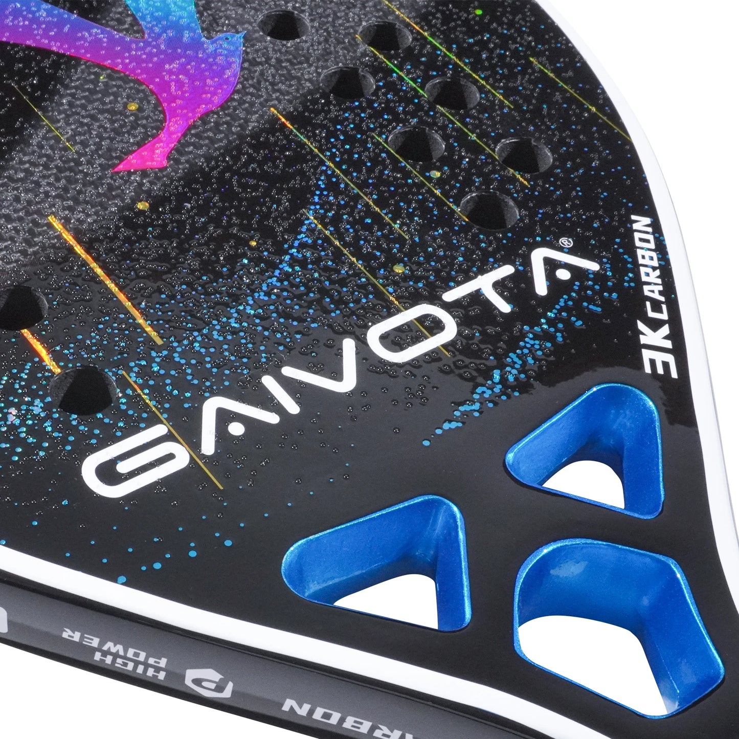 Pala de padel de fibra de carbono 3K adecuada para atletas profesionales