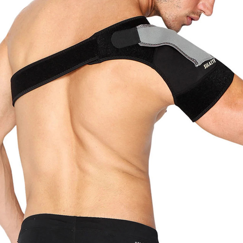 Sports shoulder support, adjustable bandage protector