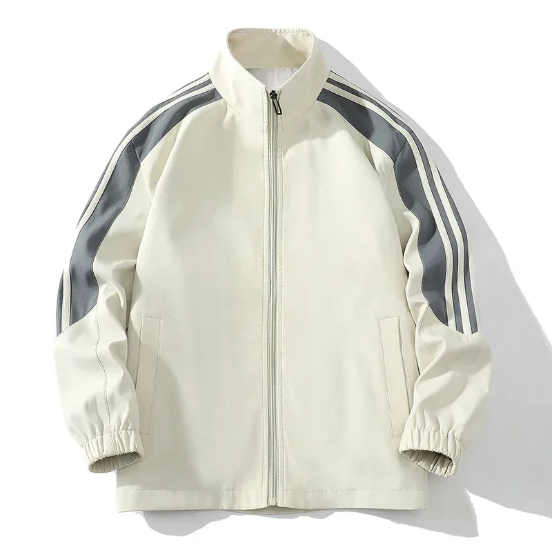 Conjunto deportivo de 2 piezas para hombre, de manga larga, con cremallera completa