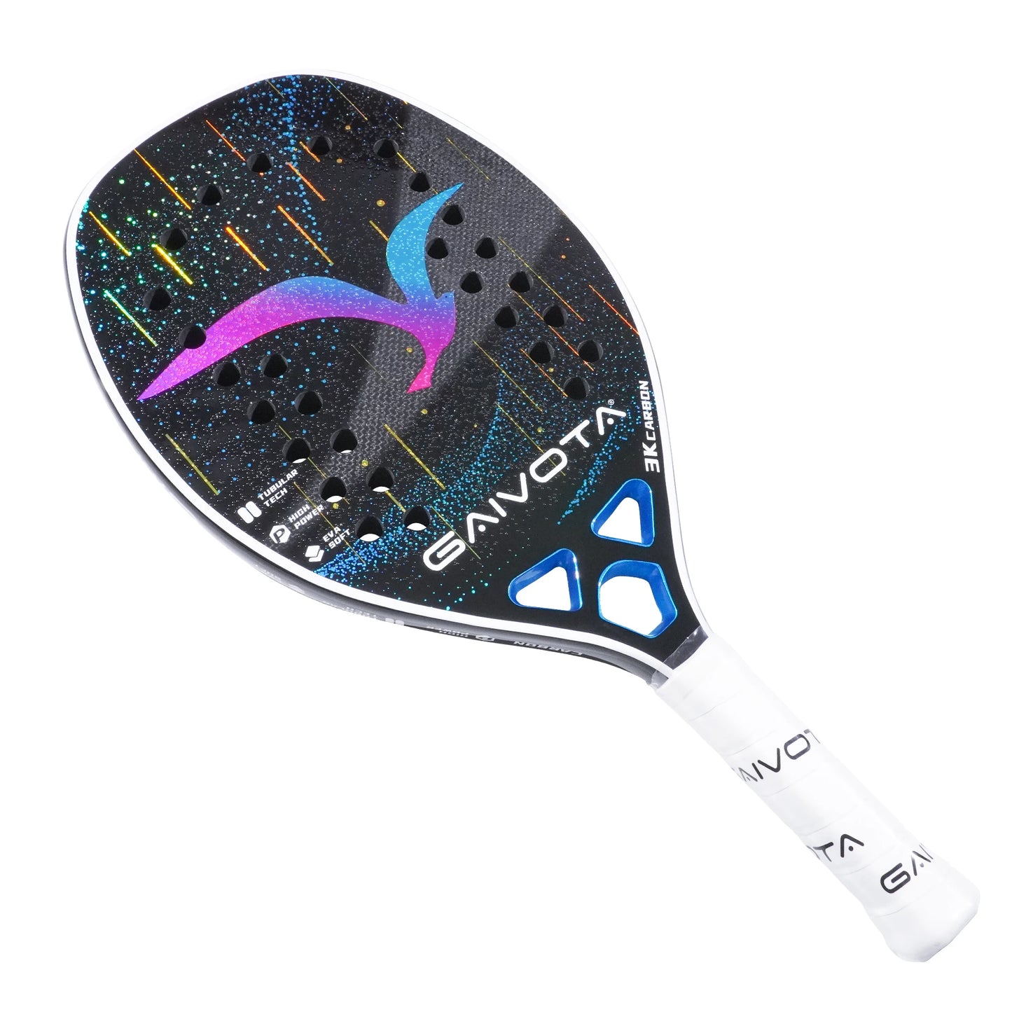 Pala de padel de fibra de carbono 3K adecuada para atletas profesionales