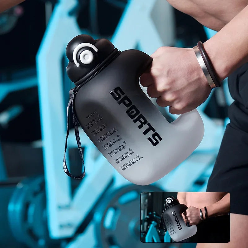 Botella de agua deportiva portátil de gran capacidad 1.6 y 2.0 Lt.
