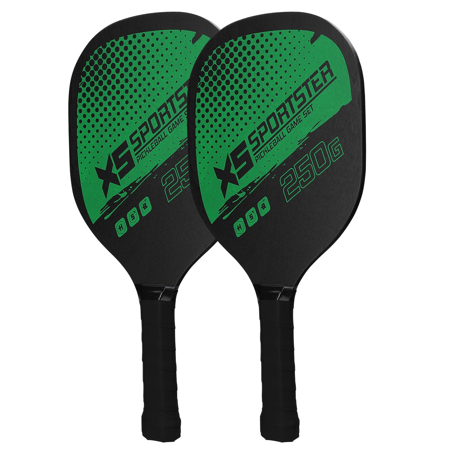 Juego de palas de pickleball (2 raquetas y 4 pelotas de pickleball)