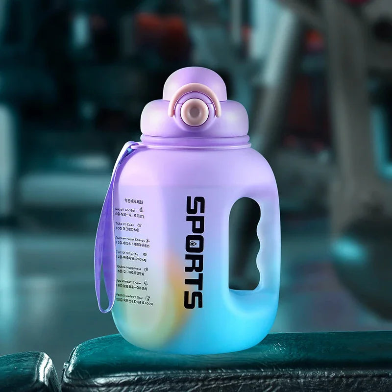 Botella de agua deportiva portátil de gran capacidad 1.6 y 2.0 Lt.