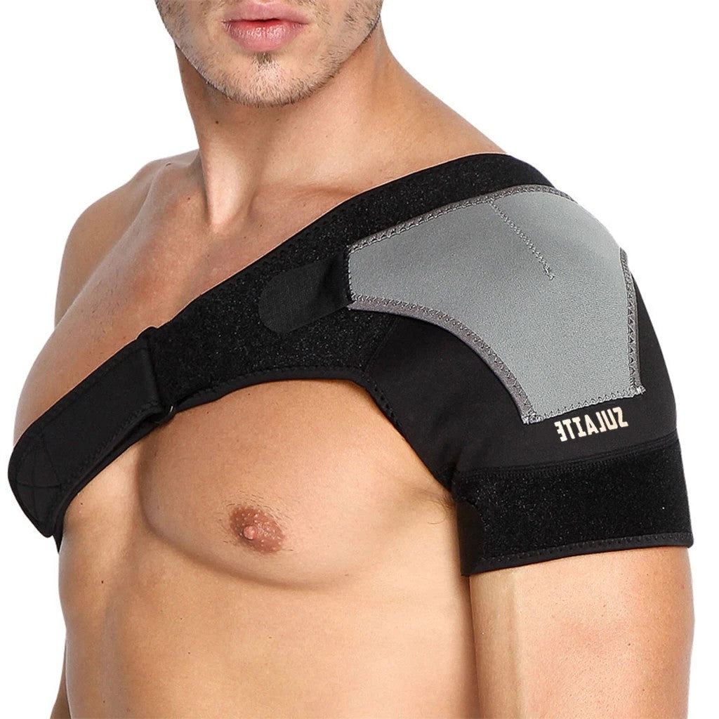 Sports shoulder support, adjustable bandage protector