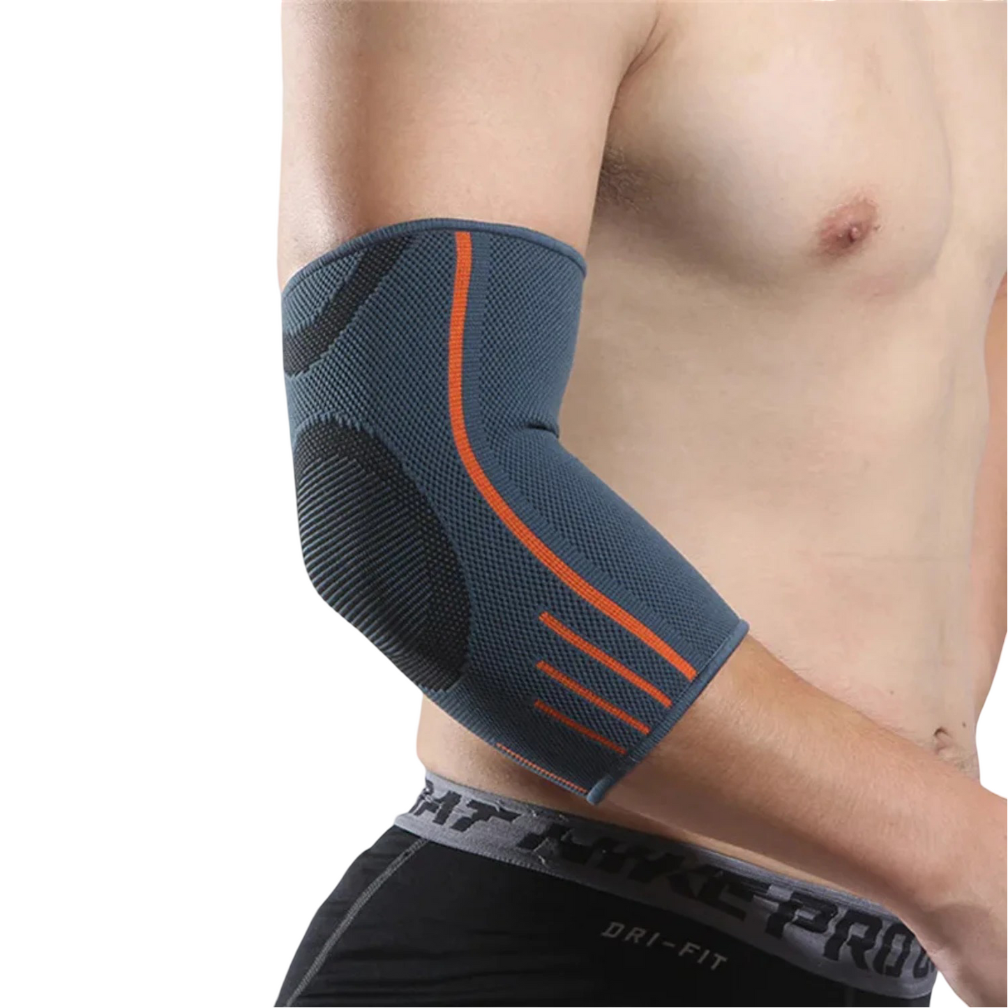 Elastic sports elbow pad