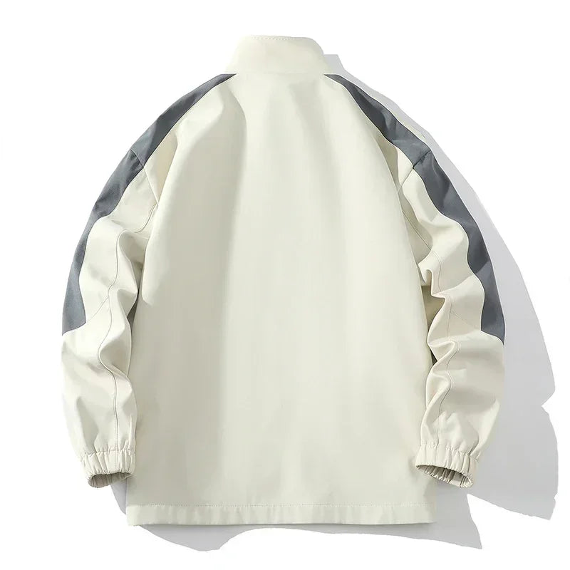 Conjunto deportivo de 2 piezas para hombre, de manga larga, con cremallera completa
